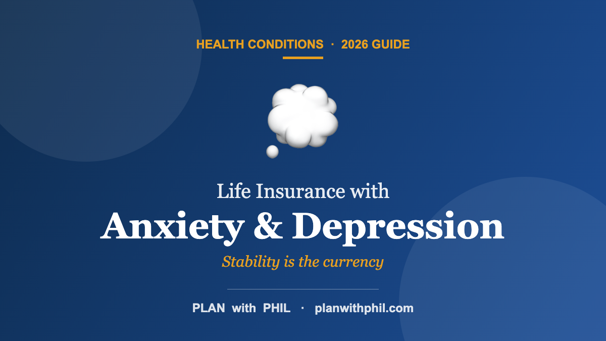 Life Insurance with Anxiety & Depression — Plan With Phil guide