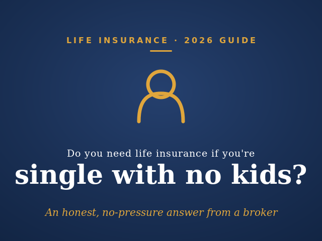 Life insurance for single people with no kids