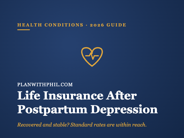 Life insurance with postpartum depression guide cover