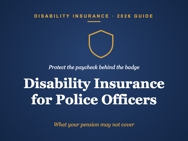 Disability insurance for police officers guide cover